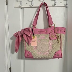 Juicy Couture Pink and Beige Daydreamer bag